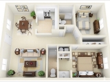 Thiết Kế Nội Thất Chung Cư Vinhomes Grand Park 2 Phòng Ngủ - Xây Dựng Gia Bảo 
